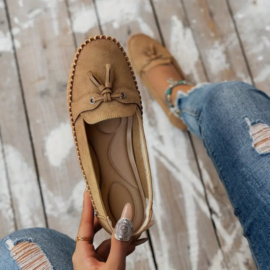 Voxa | Damskie Vintage Loafers - Stylowe Buty Slip-On z Komfortem