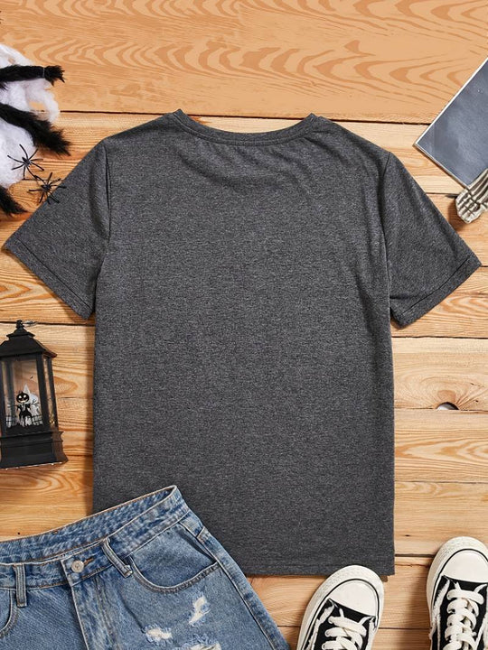 T-shirt o Luźnym Kroju z Wzorem Kolorowych Serc dla Kobiet | Idealny na Co Dzień