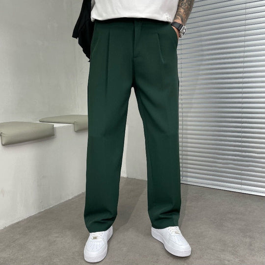 Męskie Spodnie Dżinsowe o Wygodnym Kroju | Casual Jeans na Co Dzień | Długie Nogawki | Uniwersalny Jednolity Design