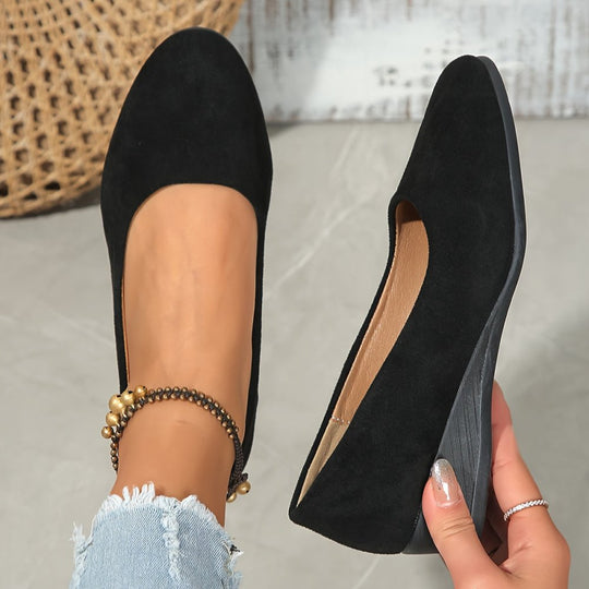 Clara | Wygodne baleriny na koturnie