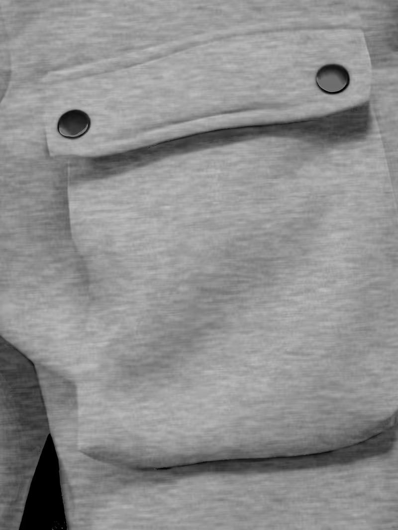 Męskie Spodnie Jogger Cargo z Wieloma Kieszeniami | Elastyczny Pas ze Sznurkiem | Zwężany Krój ze Ściągaczami | Casual Streetwear