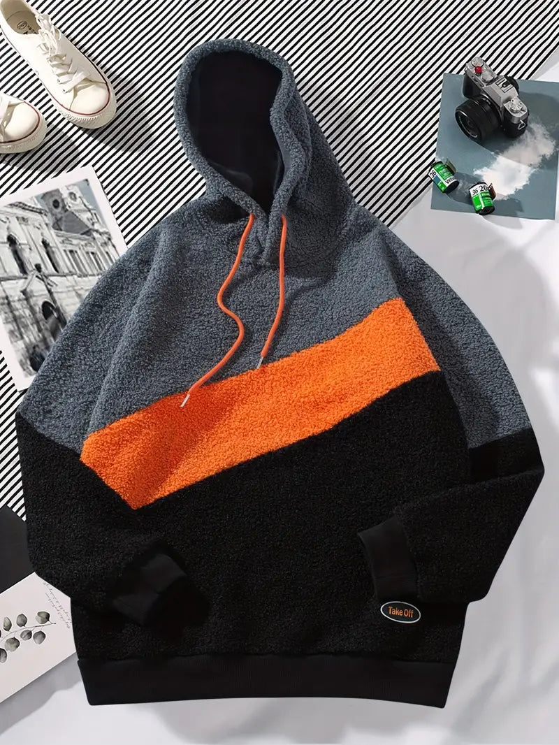 Bluza męska z kapturem | color block