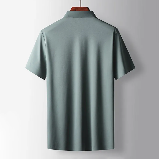 Męska Koszula z Długim Rękawem i Kołnierzykiem | Zapinana na Guziki | Uniwersalna Koszula do Biura, Na Co Dzień i Formalne Okazje