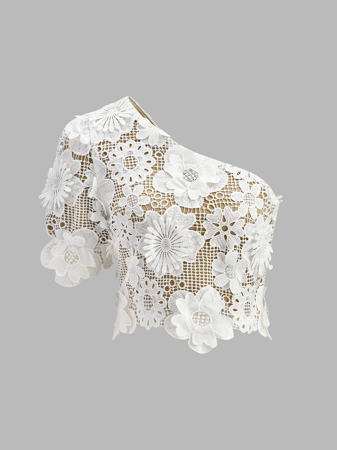Addilynn | Dwuczęściowy zestaw damski | Koronkowy | One shoulder | Midi spódnica | Elegancki