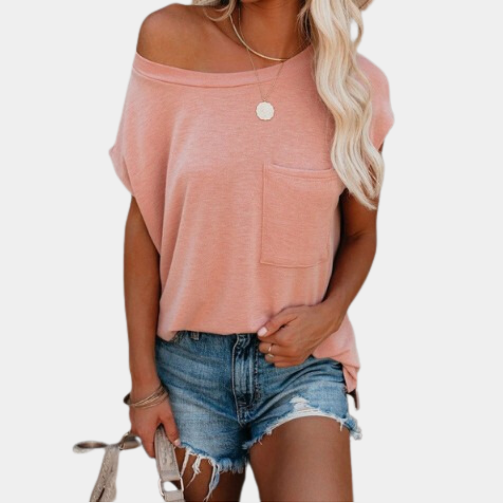 T-Shirt Casual z Krótkim Rękawem dla Kobiet | Idealny na Lato