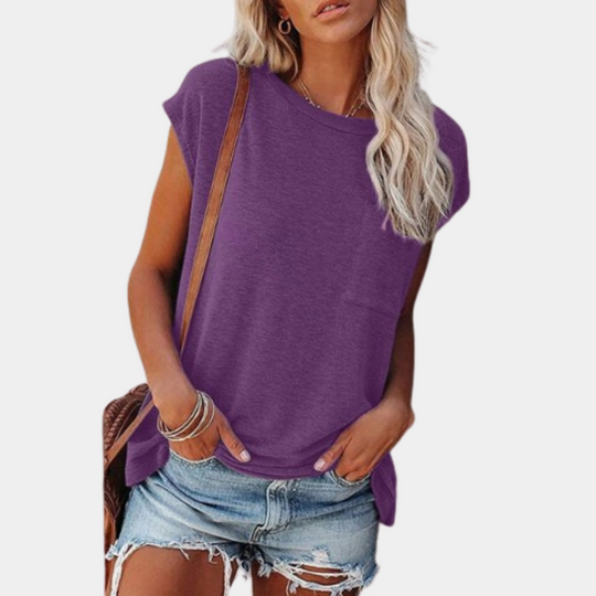 T-Shirt Casual z Krótkim Rękawem dla Kobiet | Idealny na Lato