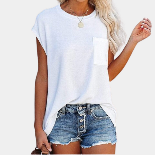 T-Shirt Casual z Krótkim Rękawem dla Kobiet | Idealny na Lato