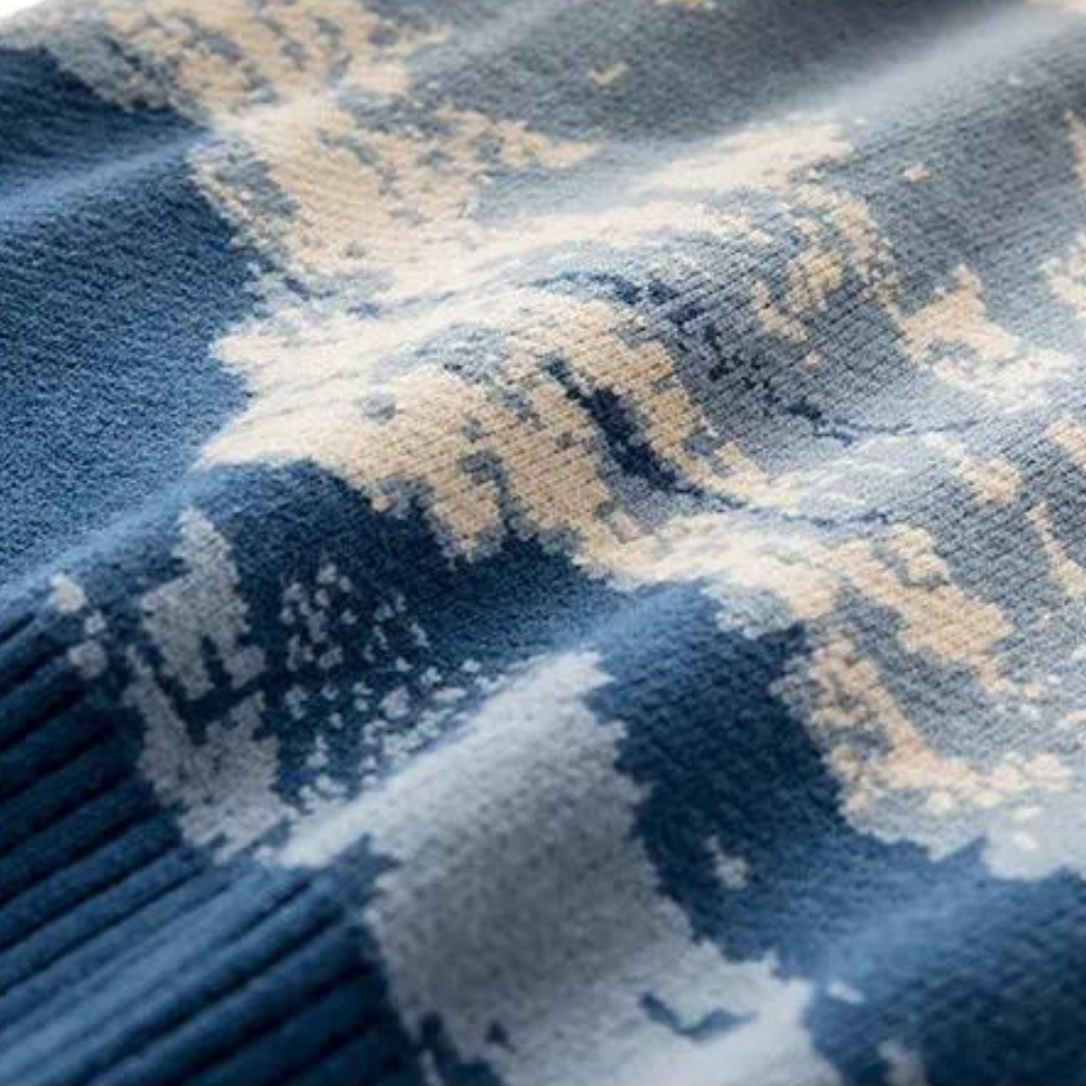 Sweter Z Wzorem Krajobrazu Górskiego Dla Mężczyzn | Idealny Na Chłodne Dni