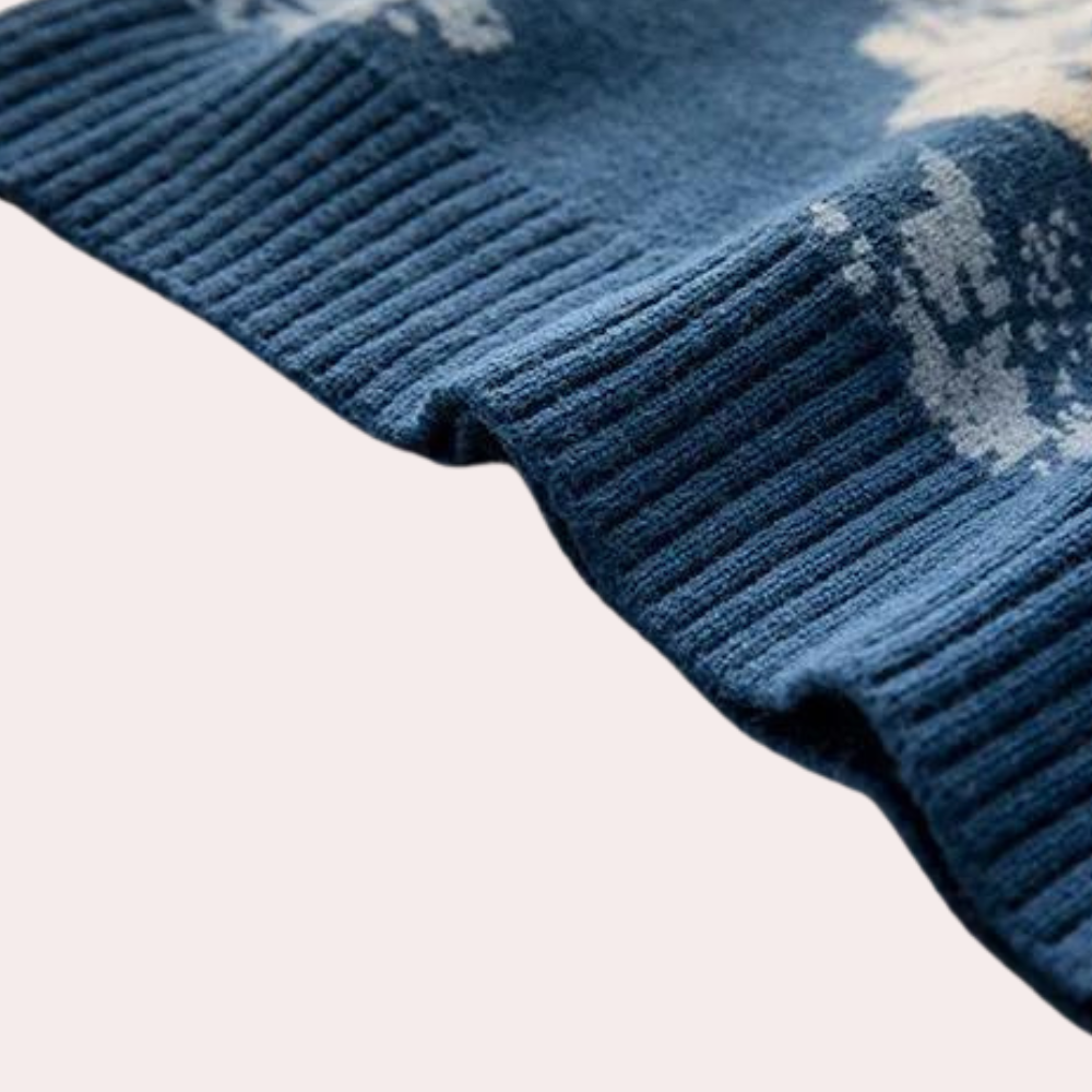 Sweter Z Wzorem Krajobrazu Górskiego Dla Mężczyzn | Idealny Na Chłodne Dni