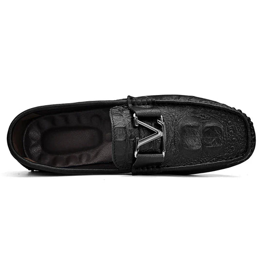 Mężczyźni | Loafers Slip-on Finello | Wzór Krokodyla | Styl Elegancki i Casual | Komfortowe