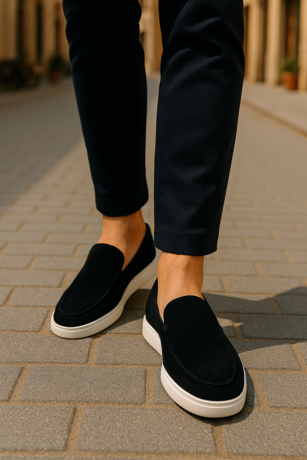 Mężczyźni | Loafers Suede | Klasyczne i Komfortowe | Wsuwane | Styl Ponadczasowy