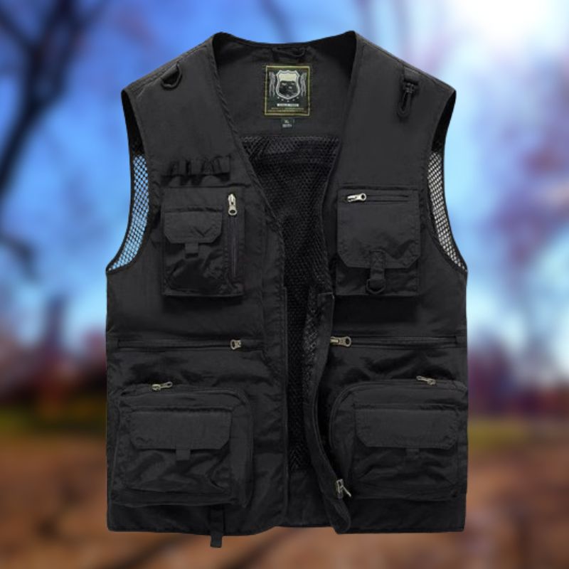 Mężczyźni | Kamizelka Taktyczna ProtecGear | Outdoor Bodywarmer | Camping, Wędkowanie, Wędrówki