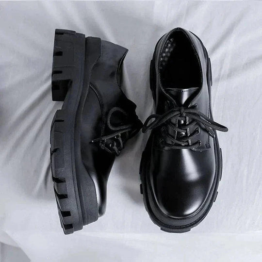 Mężczyźni | Skórzane Buty Sznurowane | Klasyczny Design | Styl Casual i Formalny