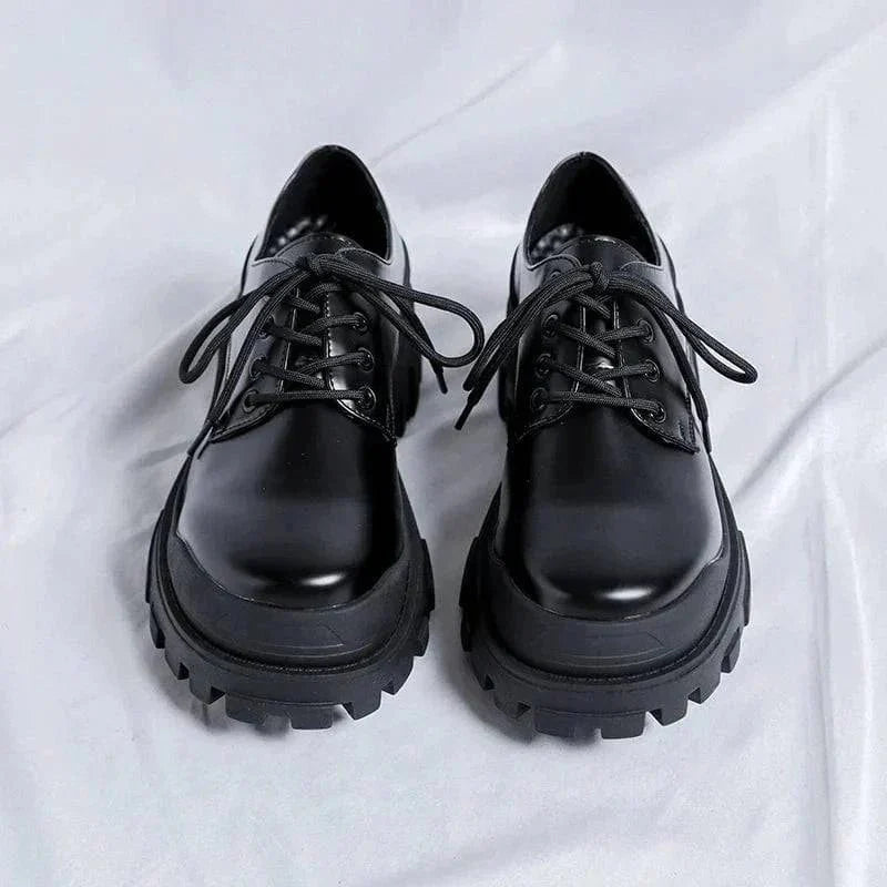Mężczyźni | Skórzane Buty Sznurowane | Klasyczny Design | Styl Casual i Formalny