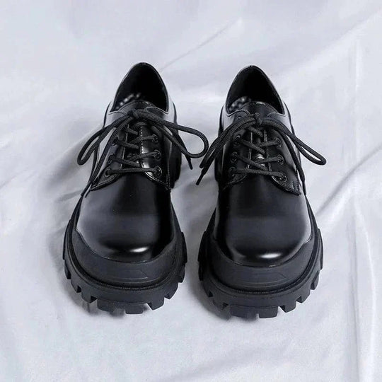 Mężczyźni | Skórzane Buty Sznurowane | Klasyczny Design | Styl Casual i Formalny