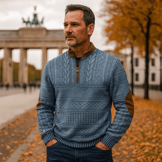 kevin | Sweter z detalem na zamek błyskawiczny