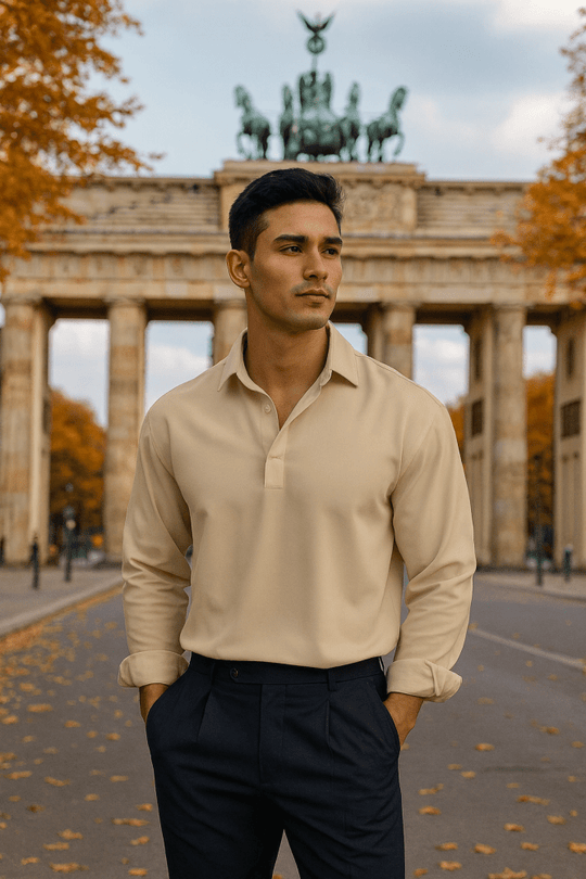 Tristan | Polo z długim rękawem dla mężczyzn