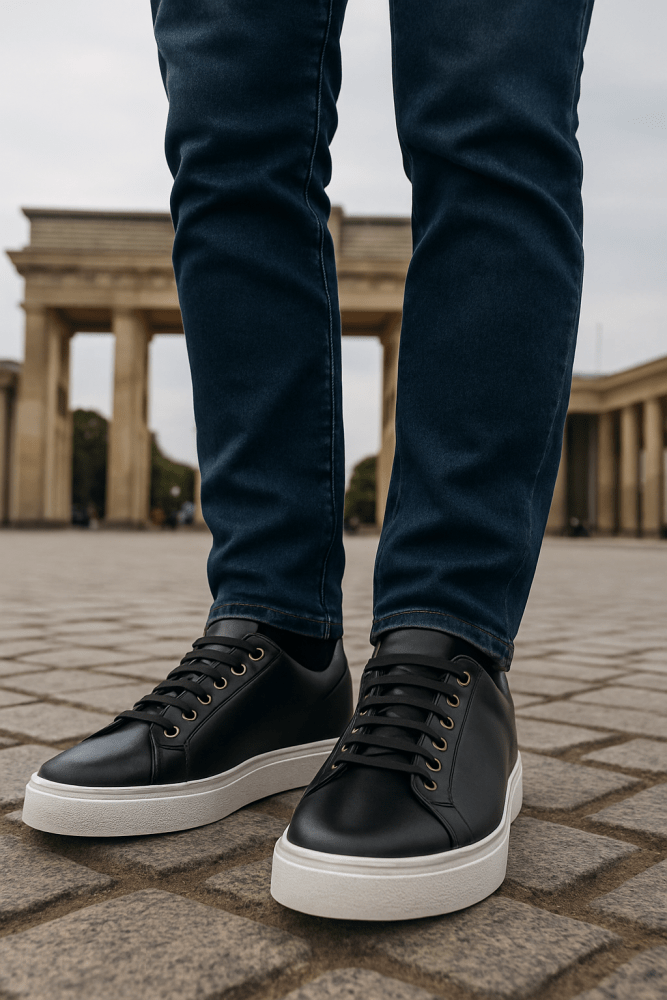 Enzo | Męskie sneakersy ze skóry