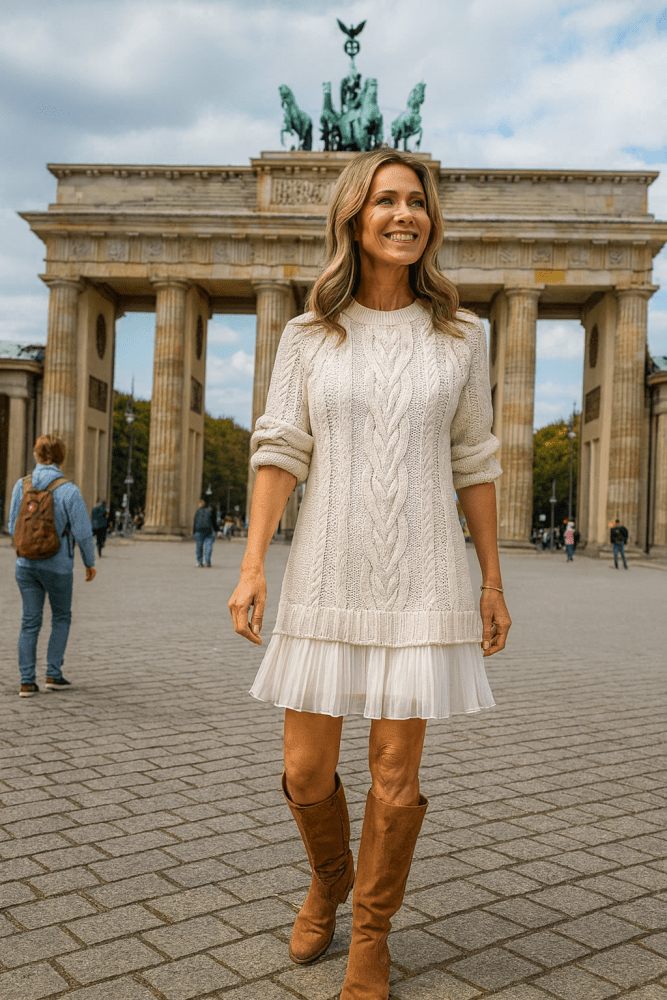Leonie | Sukienka swetrowa