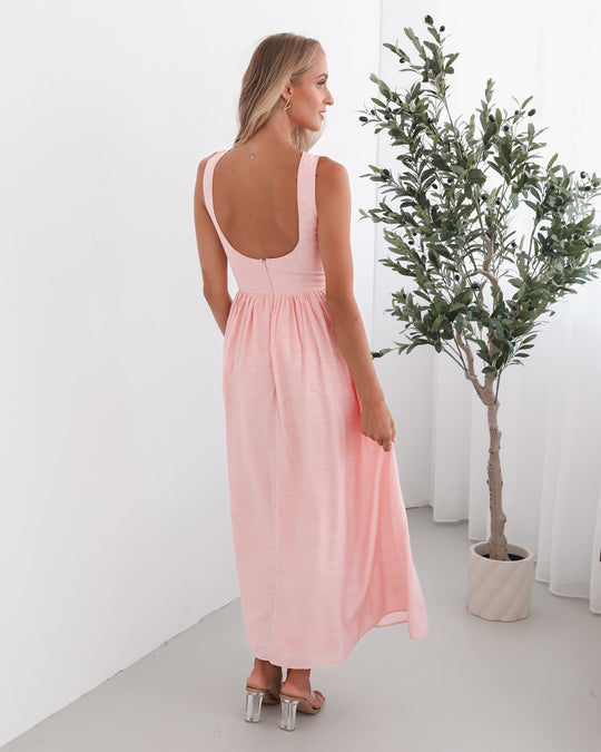 Kobieta | Sukienka Maxi | Dekolt Łódź | Koronkowy Gorset | Zwiewny Dół | Styl Elegancki