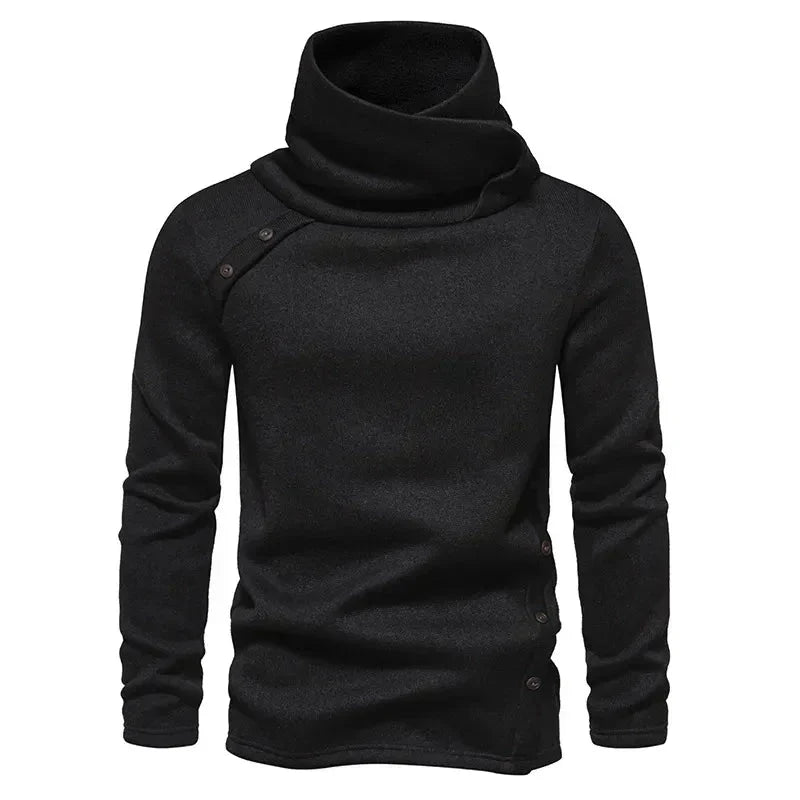 Sweter z Wysokim Kołnierzem Klasyczny dla Mężczyzn | Idealny na Zimę