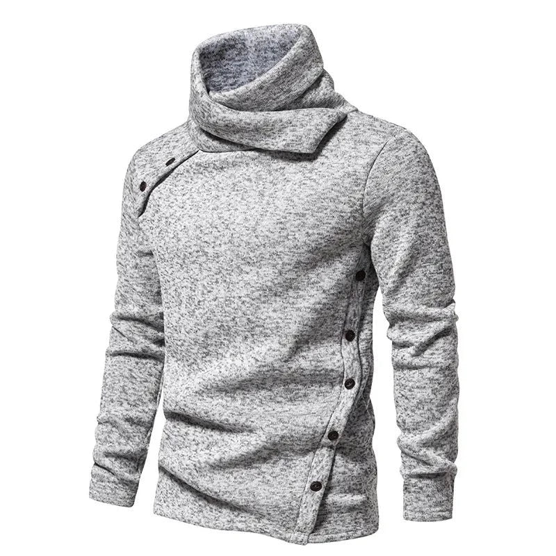 Sweter z Wysokim Kołnierzem Klasyczny dla Mężczyzn | Idealny na Zimę
