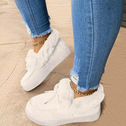 Buty zimowe damskie | futerko, ocieplane wnętrze