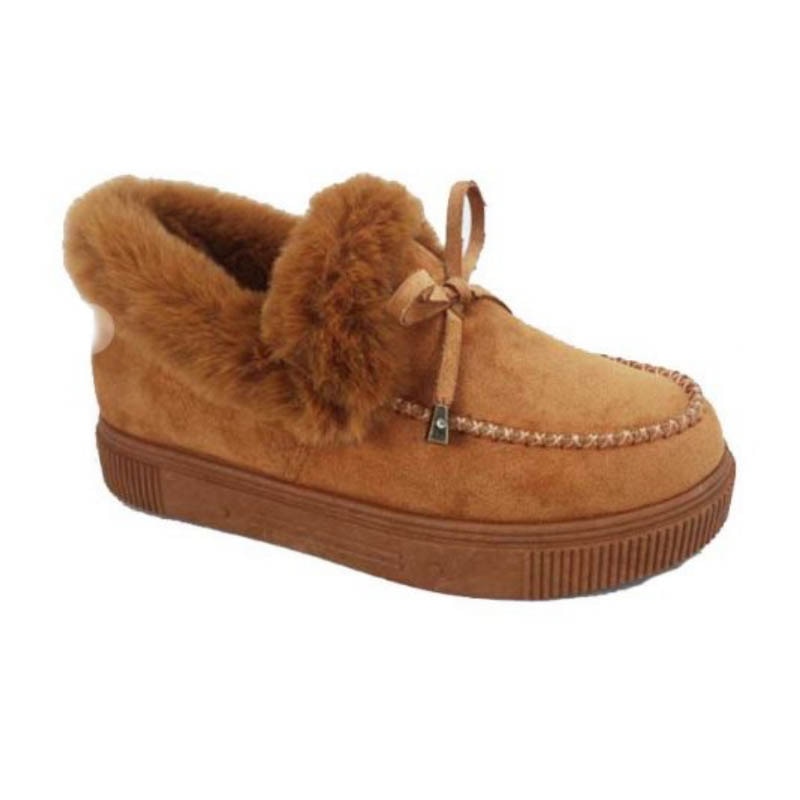 Buty zimowe damskie | futerko, ocieplane wnętrze