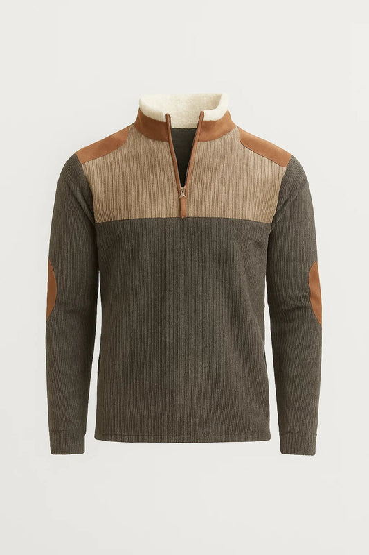 Sweter męski oversize | poduszki na łokciach