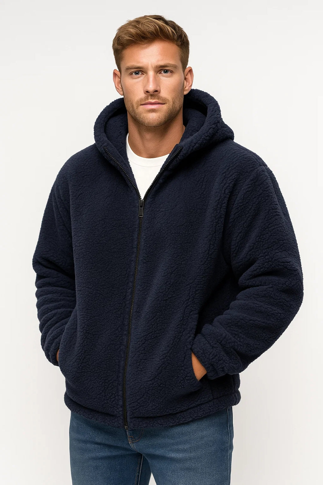 Hoodie Męski | Z Suwakiem | Casual | Zima | Wygodny krój | Idealny na zimne dni