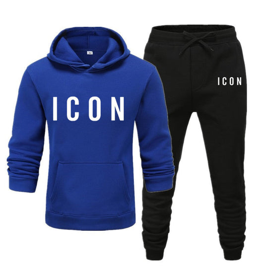 Damski | Zestaw Dresowy Noa | Bluza z Kapturem i Spodnie Dresowe | Logo ICON | Całoroczny