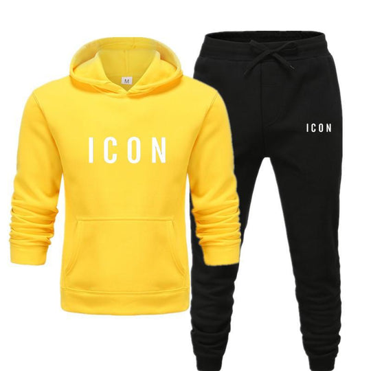 Damski | Zestaw Dresowy Noa | Bluza z Kapturem i Spodnie Dresowe | Logo ICON | Całoroczny