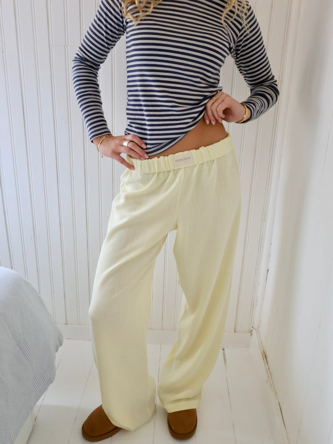 Stylowe Spodnie Loungewear z Miękkiego Materiału na Lato – Damskie