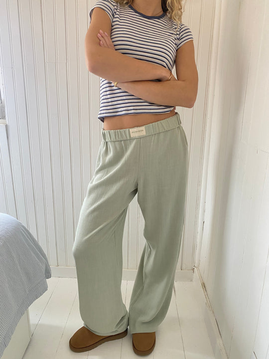 Stylowe Spodnie Loungewear z Miękkiego Materiału na Lato – Damskie