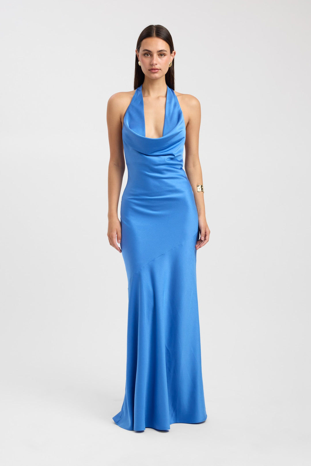 Kobieta | Sukienka Maxi | Głęboki Dekolt | Odkryte Plecy | Elegancki Krój