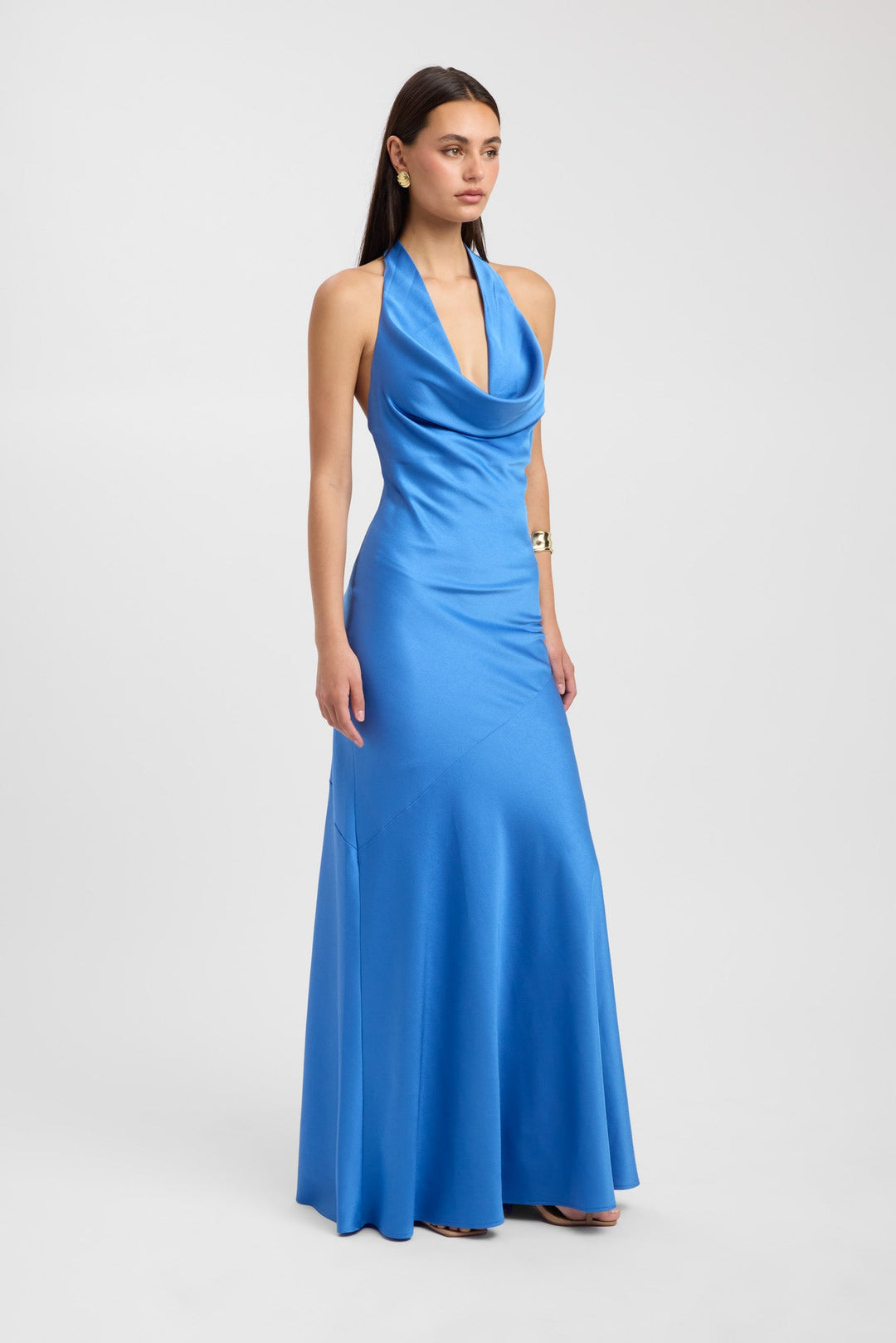Kobieta | Sukienka Maxi | Głęboki Dekolt | Odkryte Plecy | Elegancki Krój