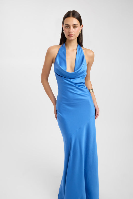 Kobieta | Sukienka Maxi | Głęboki Dekolt | Odkryte Plecy | Elegancki Krój