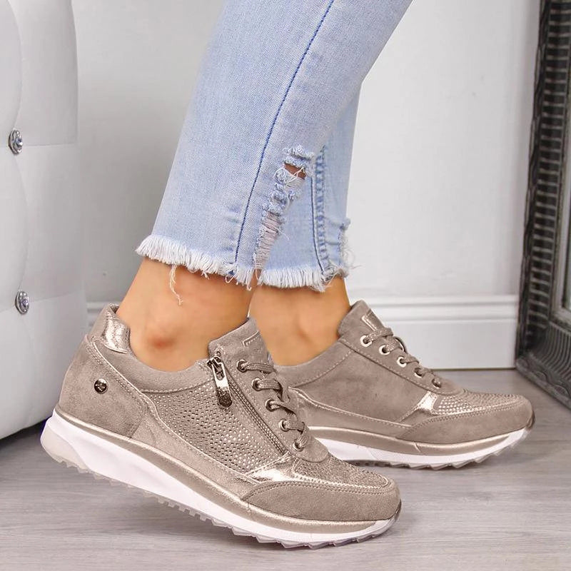 Kaia | Damskie Buty Ortopedyczne z Elastyczną Podeszwą | Oddychające i Amortyzujące | Komfort na Co Dzień