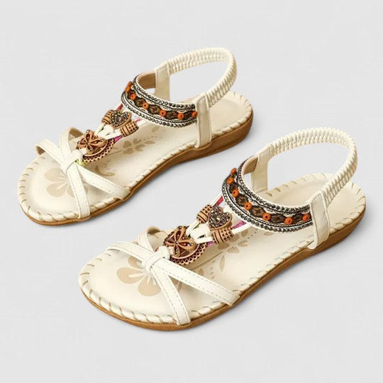 Katrijn | Damskie Sandały Ortopedyczne Boho | Ergonomiczne, Oddychające i Regulowane | Komfort na Wiosnę i Lato