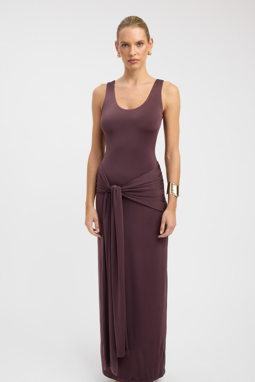 Kobieta | Sukienka Maxi | Prosta Sylwetka | Miękkie Dopasowanie | Codzienna Elegancja
