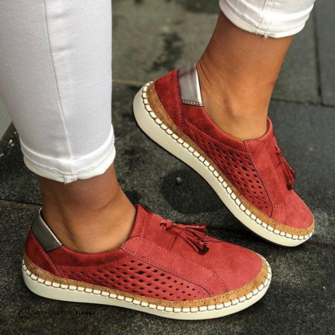 Zuela | Ortopedyczne Slip-Ons dla kobiet - Wyściełane i wspierające casualowe buty