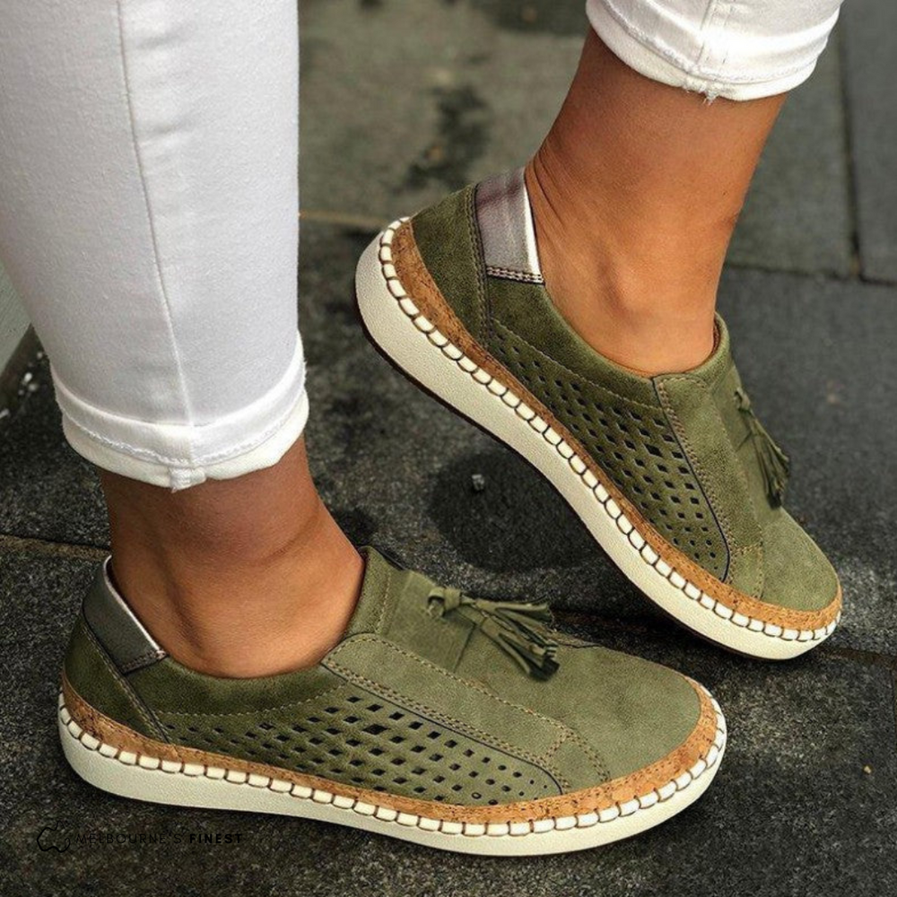 Zuela | Ortopedyczne Slip-Ons dla kobiet - Wyściełane i wspierające casualowe buty