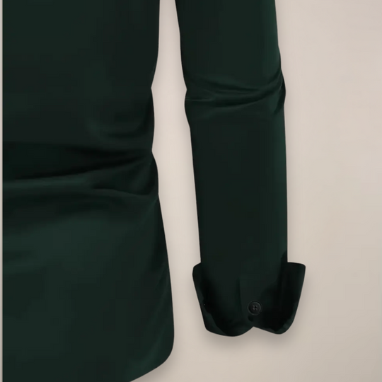 Męska Koszula Slim Fit z Klasycznym Kołnierzykiem | Zapięcie na Guziki | Elegancki Dopasowany Krój | Do Pracy i Na Co Dzień