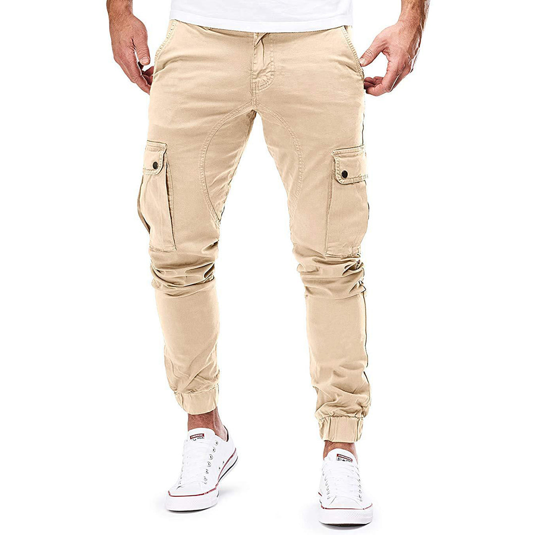 Męskie Spodnie Cargo z Wieloma Kieszeniami | Luźny Krój | Funkcjonalny Styl Outdoor i Casual | Na Co Dzień