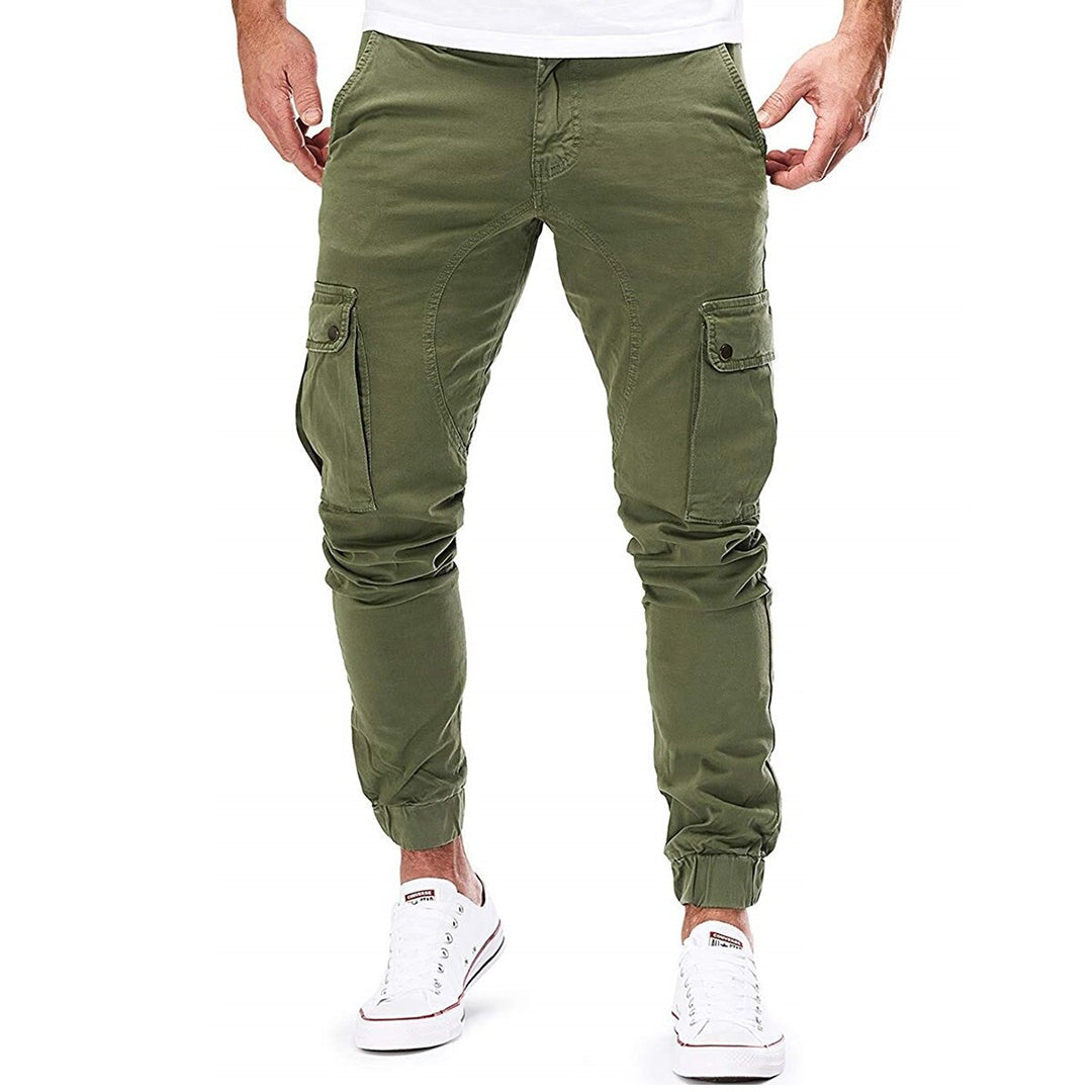 Męskie Spodnie Cargo z Wieloma Kieszeniami | Luźny Krój | Funkcjonalny Styl Outdoor i Casual | Na Co Dzień