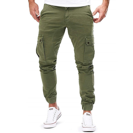 Męskie Spodnie Cargo z Wieloma Kieszeniami | Luźny Krój | Funkcjonalny Styl Outdoor i Casual | Na Co Dzień
