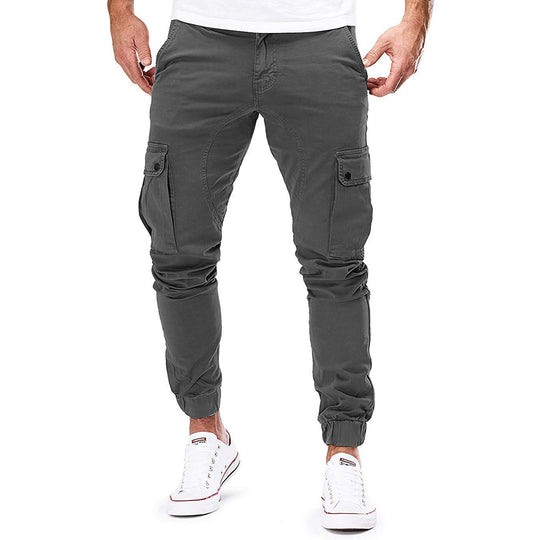 Męskie Spodnie Cargo z Wieloma Kieszeniami | Luźny Krój | Funkcjonalny Styl Outdoor i Casual | Na Co Dzień