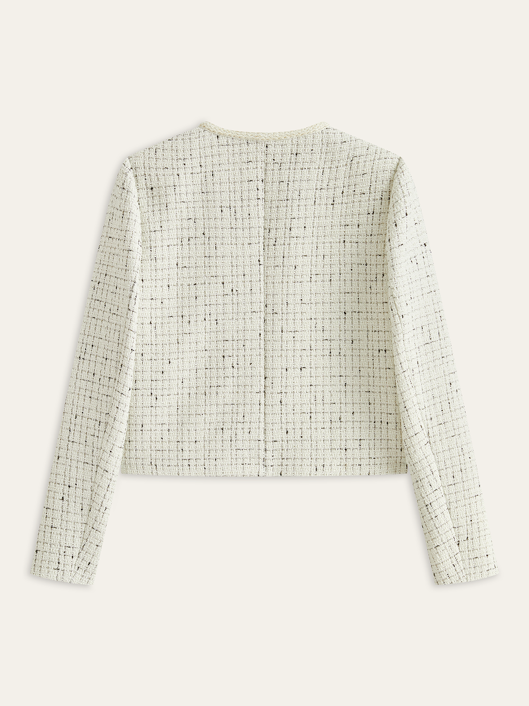 Damski | Kostium ze Spódnicą | Kołnierz Mandaryński | Regular Fit | Zapięcie Ozdobne | Elegancki Zestaw