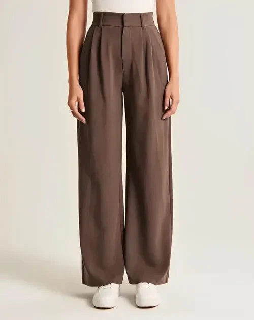 Damskie Spodnie Chino z Rozszerzaną Nogawką | Elegancki i Wygodny Krój do Pracy i Na Co Dzień | Uniwersalny Styl Smart Casual
