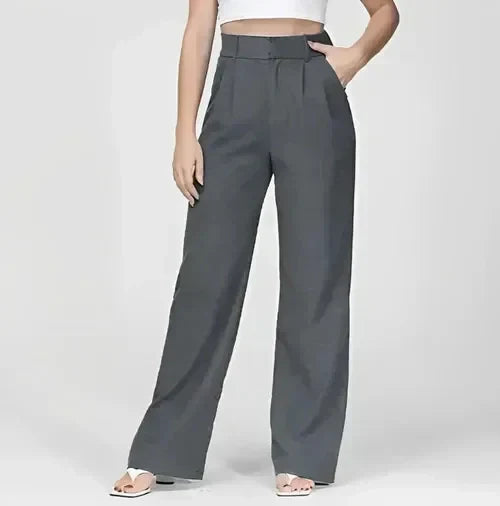 Damskie Spodnie Chino z Rozszerzaną Nogawką | Elegancki i Wygodny Krój do Pracy i Na Co Dzień | Uniwersalny Styl Smart Casual